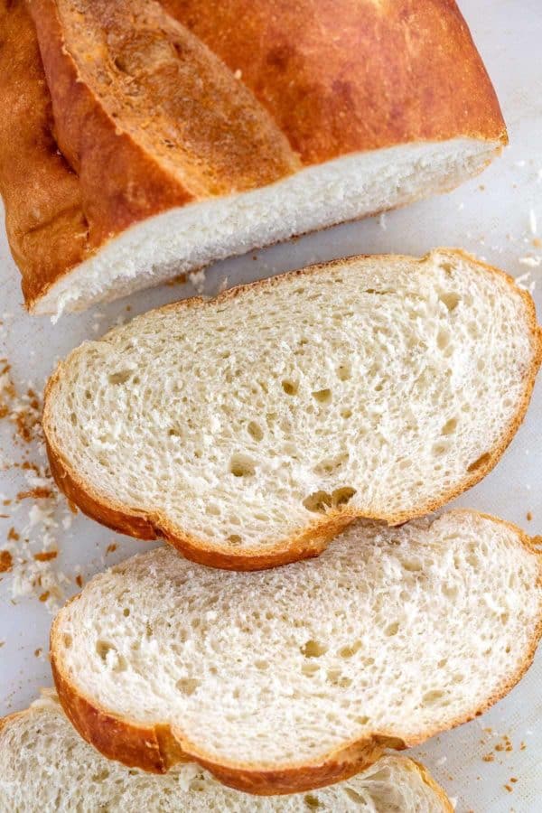 面包叶切成数片