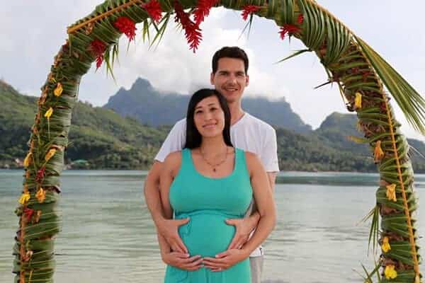 Jason Jessica Babymoon 2014 Bora Bora