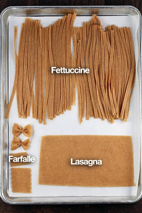 如何制作意大利面 - 完成切割意大利面品种