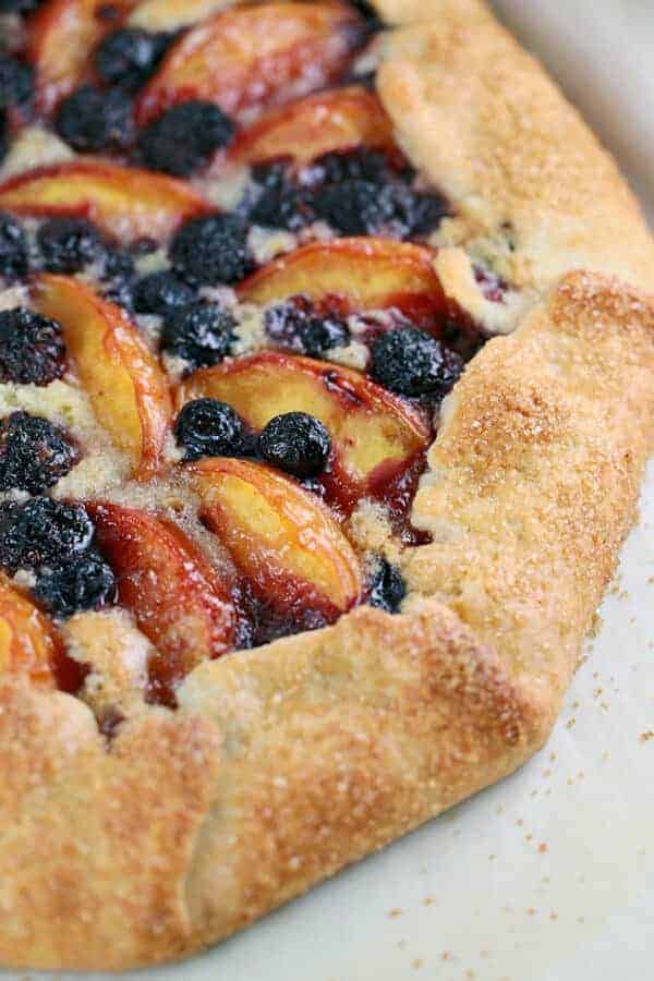 水果酥皮的特写镜头