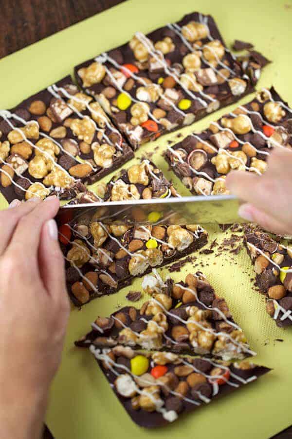 糖果树皮,花生和爆米花