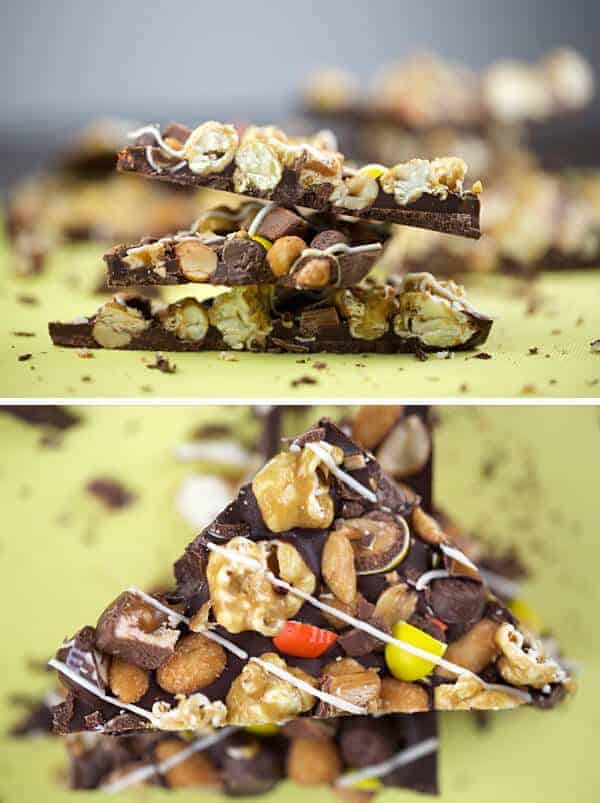 编辑照片显示侧面轮廓和顶部的糖果树皮