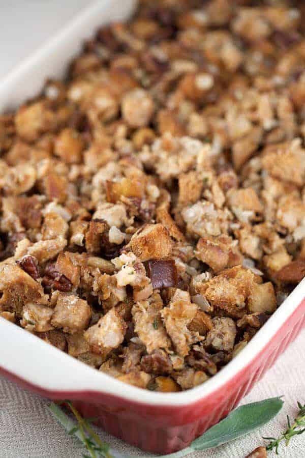 梨馅香肠的特写