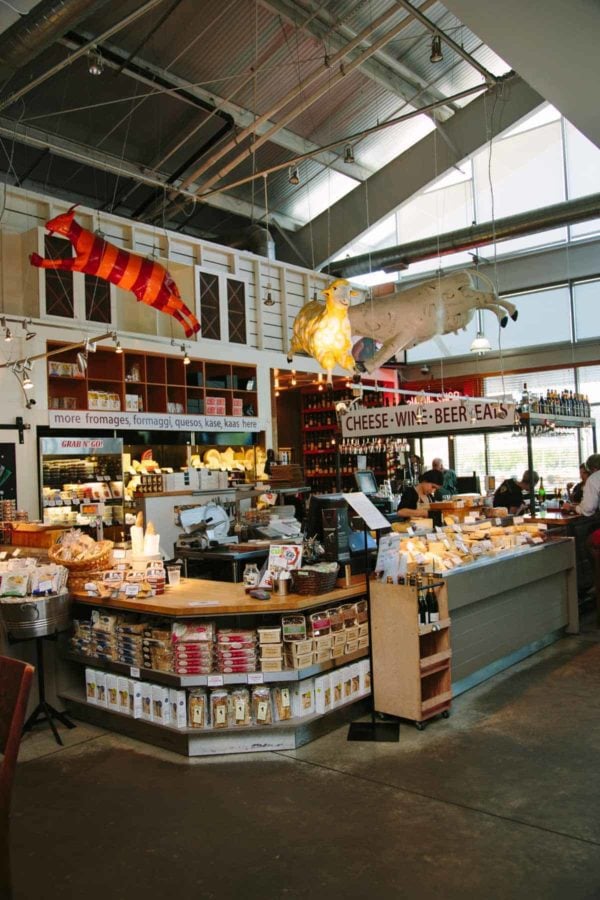cheese and supplies at oxbow market