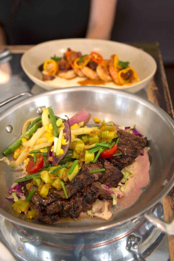 dinner at ad hoc restaurant