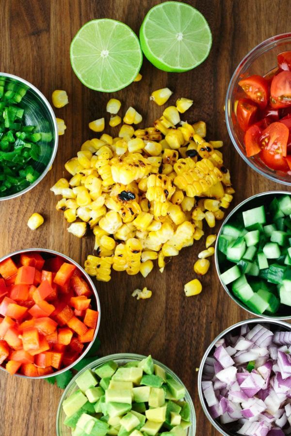 烤玉米沙拉的成分