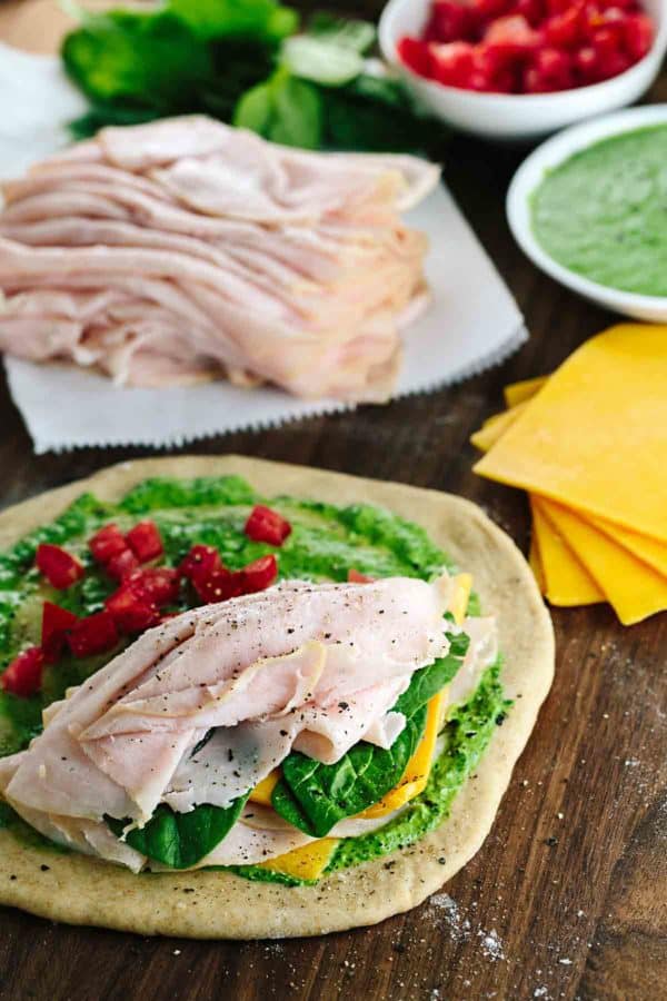 敞面火鸡三明治