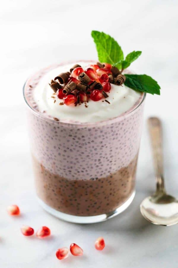 超级食品石榴巧克力奇亚布丁