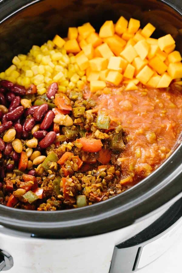 在慢炖锅的鸡辣椒成份