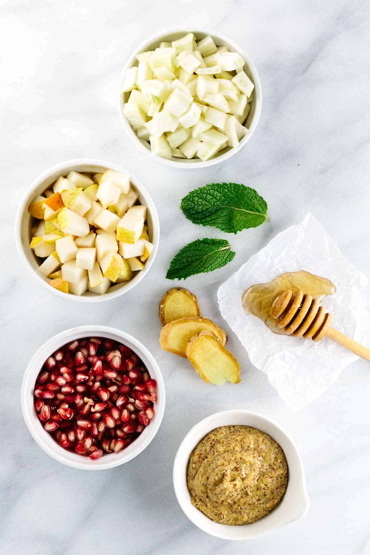 成分制作梨酸辣酱