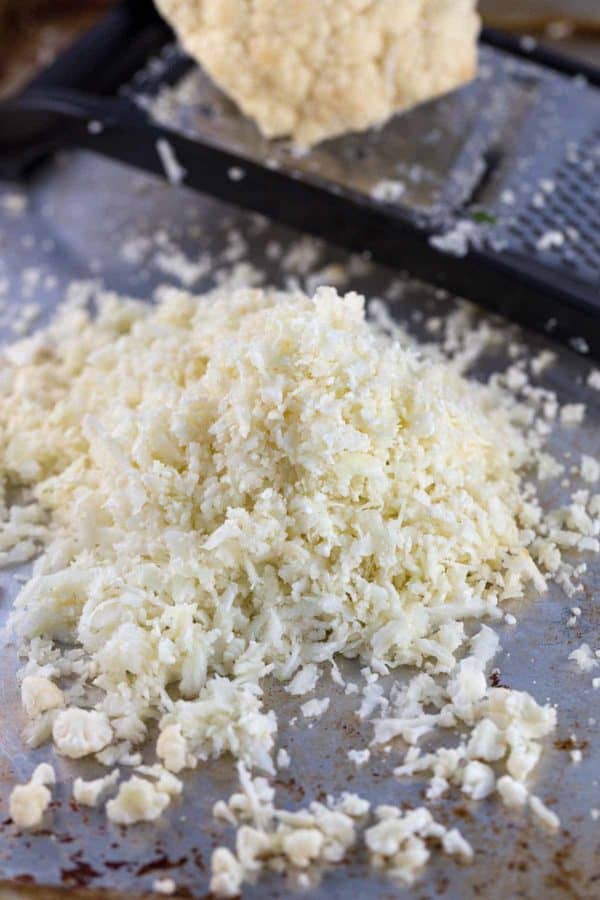 将花椰菜头部镶嵌成较小的碎片