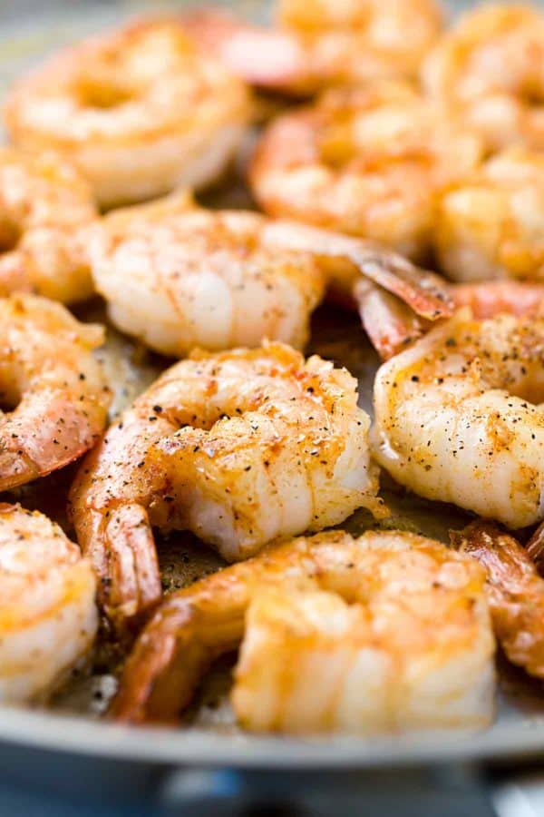 煎锅用几个调味虾