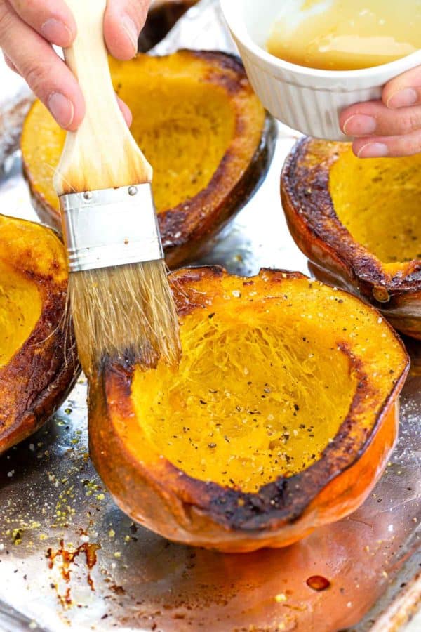 在橡子南瓜的刷牙枫糖浆