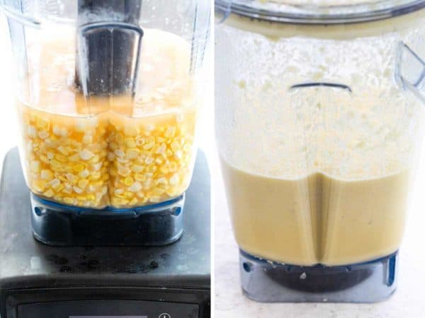 玉米粒在搅拌机里