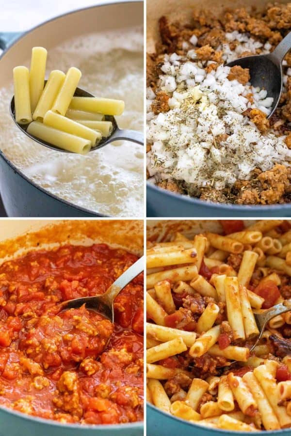 汇编用肉调味汁制作意大利面