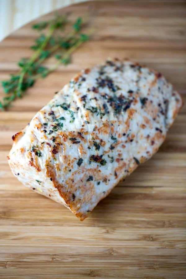 基于切板的猪里脊肉在我们切片之前