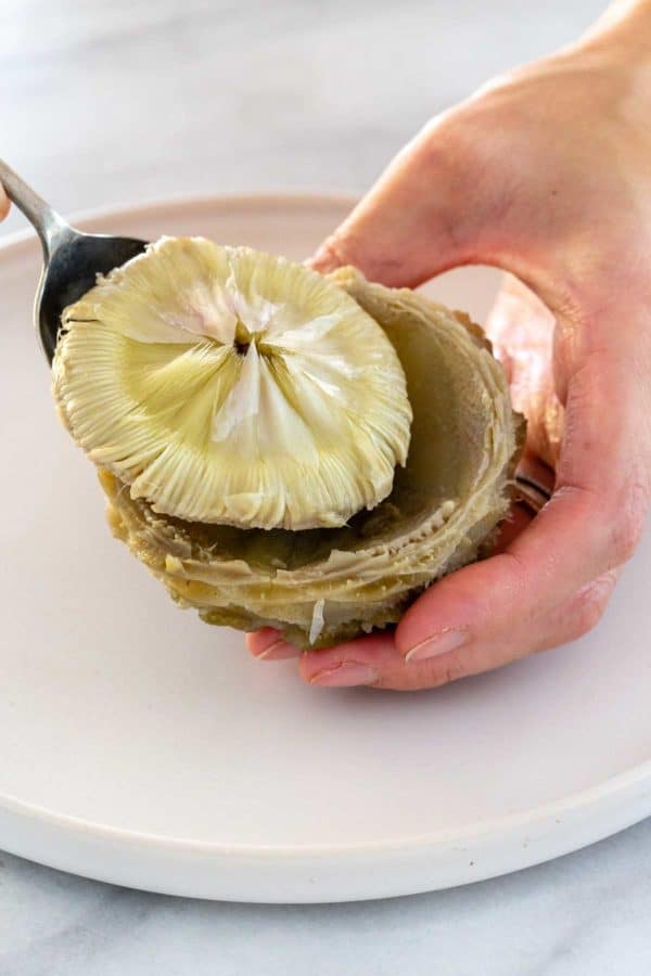 如何去除洋蓟心